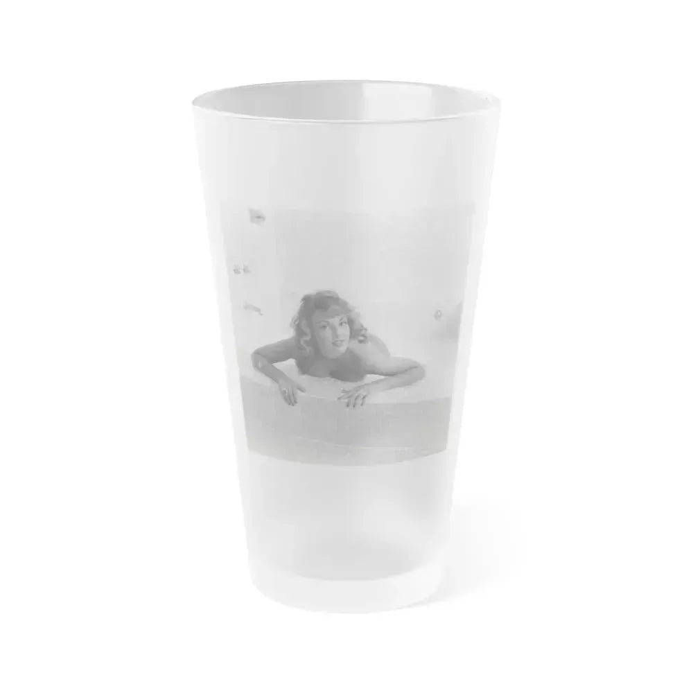 Allison Hayes #204 (Vintage Female Icon) Frosted Pint Glass 16oz 16oz Frosted - Go Mug Yourself