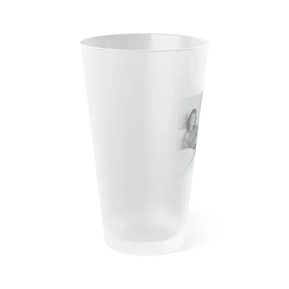 Allison Hayes #206 - Pages 8 with 1 B&W Photo & Article from Femmes Fatales Of The 1950's 1 (Vintage Female Icon) Frosted Pint Glass 16oz - Go Mug Yourself