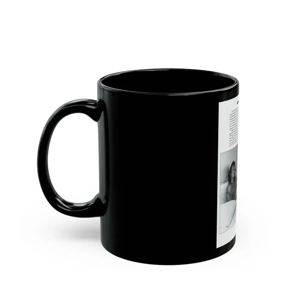 Allison Hayes #206 - Pages 8 with 1 B&W Photo & Article from Femmes Fatales Of The 1950's (Vintage Female Icon) Black Coffee Mug - Go Mug Yourself