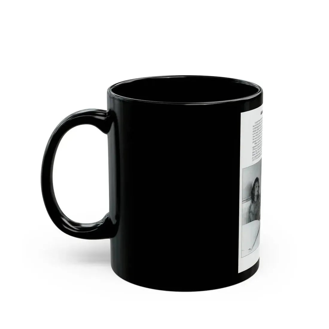 Allison Hayes #206 - Pages 8 with 1 B&W Photo & Article from Femmes Fatales Of The 1950's (Vintage Female Icon) Black Coffee Mug - Go Mug Yourself