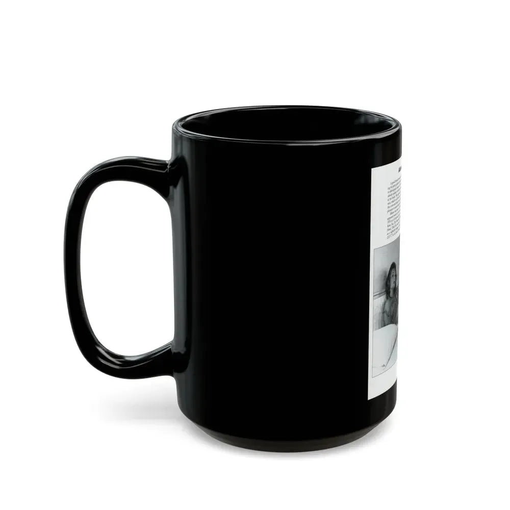 Allison Hayes #206 - Pages 8 with 1 B&W Photo & Article from Femmes Fatales Of The 1950's (Vintage Female Icon) Black Coffee Mug - Go Mug Yourself