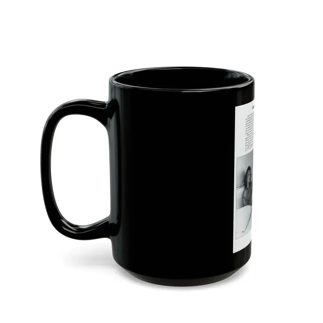 Allison Hayes #206 - Pages 8 with 1 B&W Photo & Article from Femmes Fatales Of The 1950's (Vintage Female Icon) Black Coffee Mug - Go Mug Yourself
