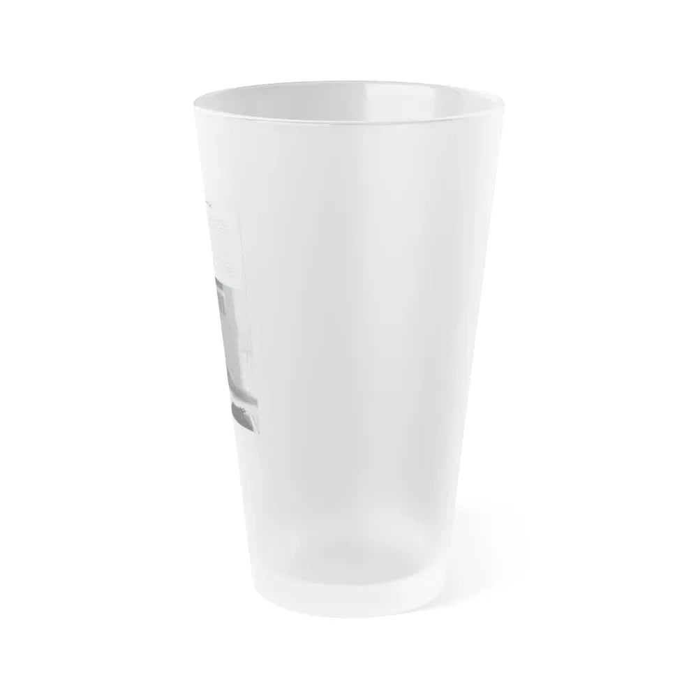 Allison Hayes #206 - Pages 8 with 1 B&W Photo & Article from Femmes Fatales Of The 1950's (Vintage Female Icon) Frosted Pint Glass 16oz - Go Mug Yourself