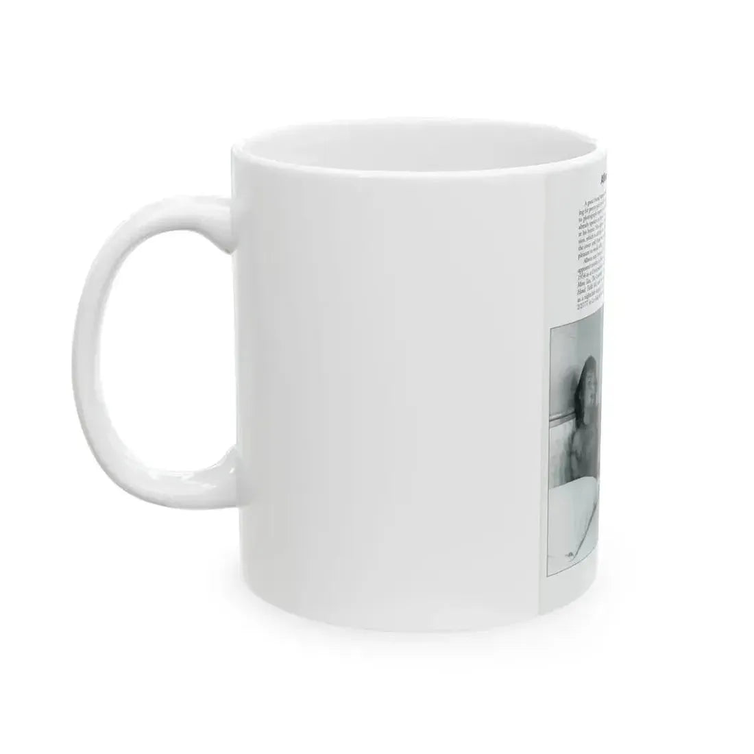 Allison Hayes #206 - Pages 8 with 1 B&W Photo & Article from Femmes Fatales Of The 1950's (Vintage Female Icon) White Coffee Mug - Go Mug Yourself