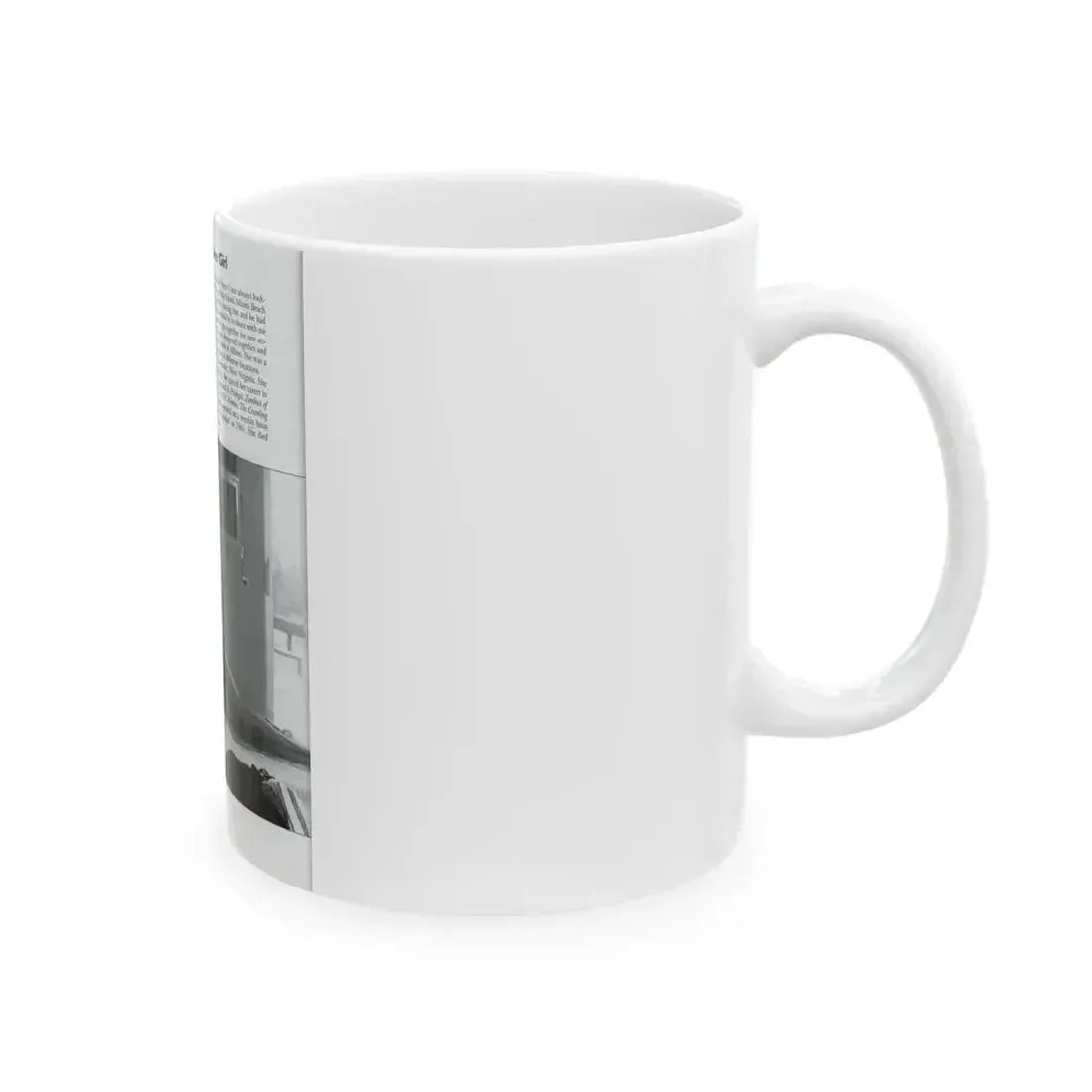 Allison Hayes #206 - Pages 8 with 1 B&W Photo & Article from Femmes Fatales Of The 1950's (Vintage Female Icon) White Coffee Mug - Go Mug Yourself