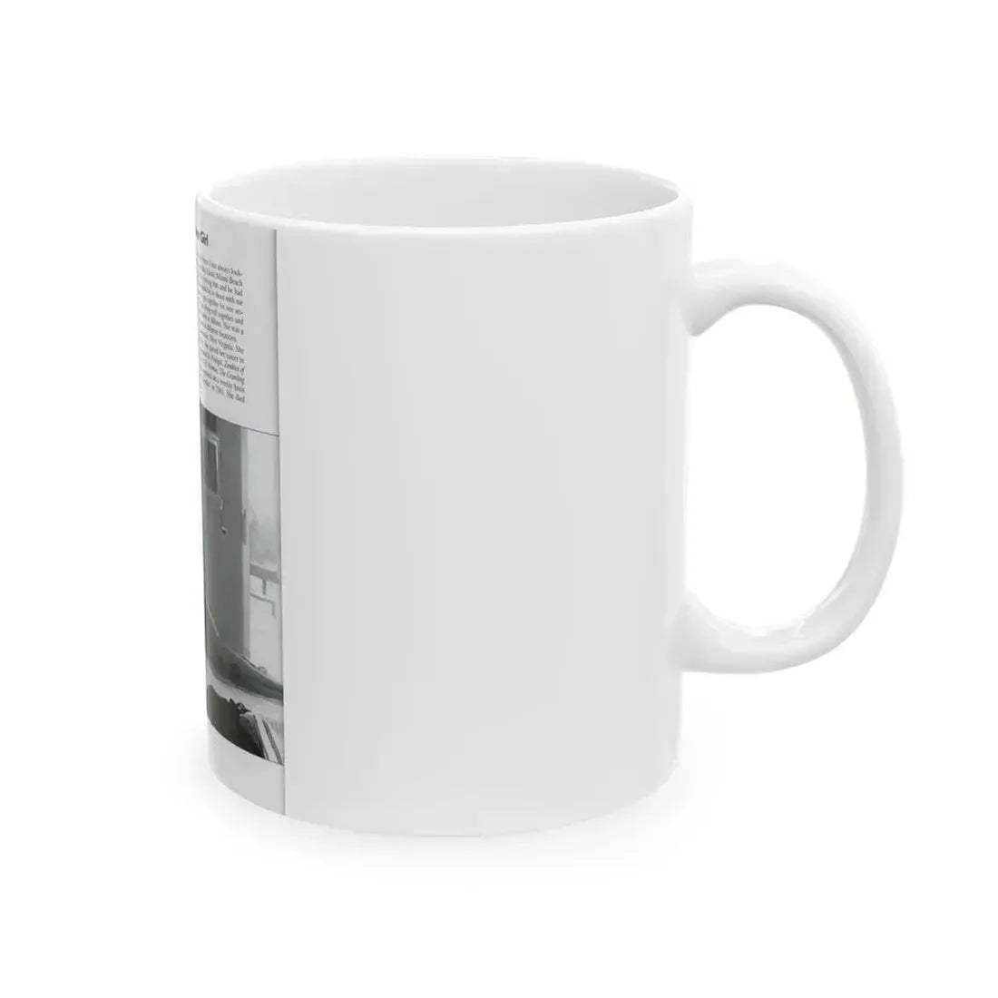 Allison Hayes #206 - Pages 8 with 1 B&W Photo & Article from Femmes Fatales Of The 1950's (Vintage Female Icon) White Coffee Mug - Go Mug Yourself