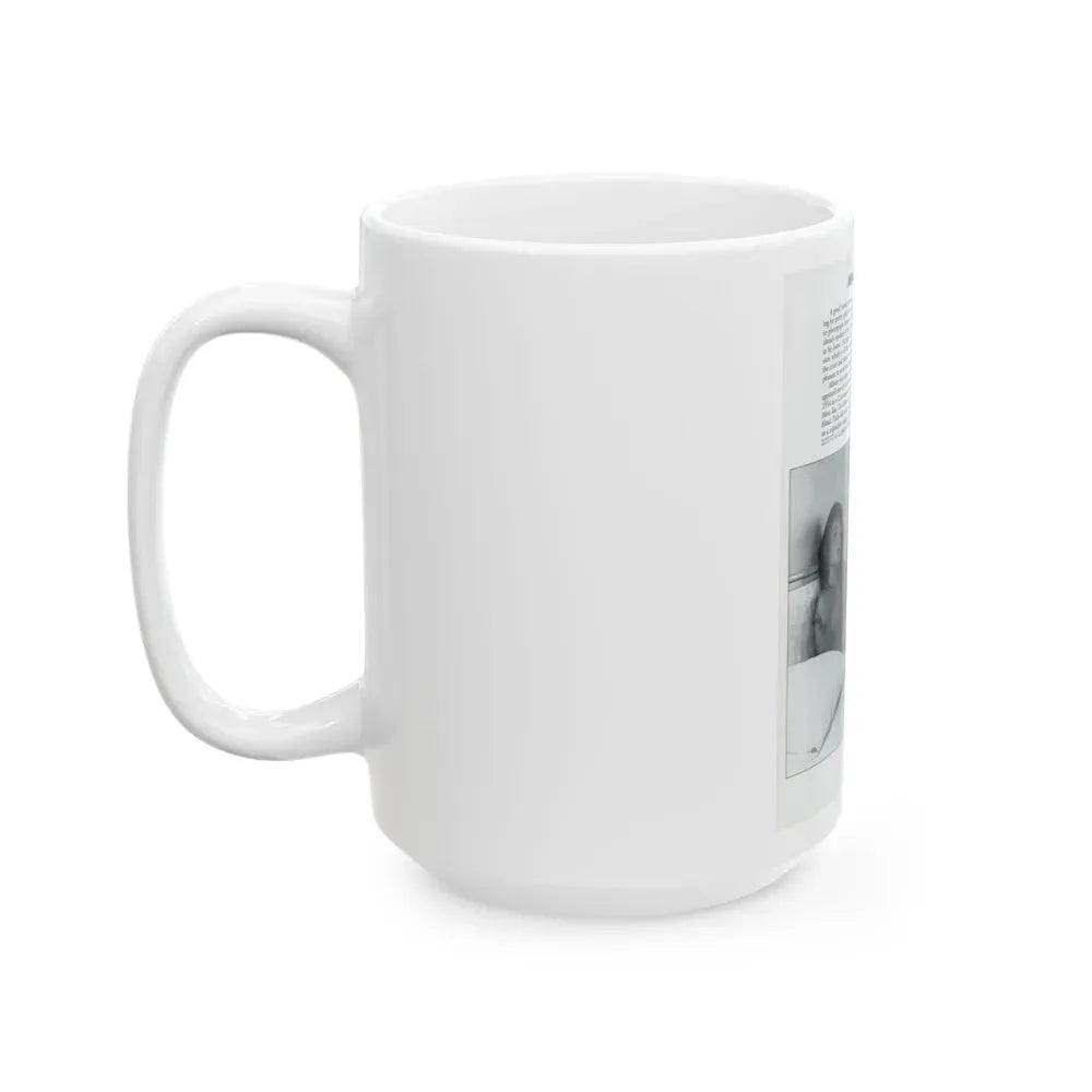 Allison Hayes #206 - Pages 8 with 1 B&W Photo & Article from Femmes Fatales Of The 1950's (Vintage Female Icon) White Coffee Mug - Go Mug Yourself