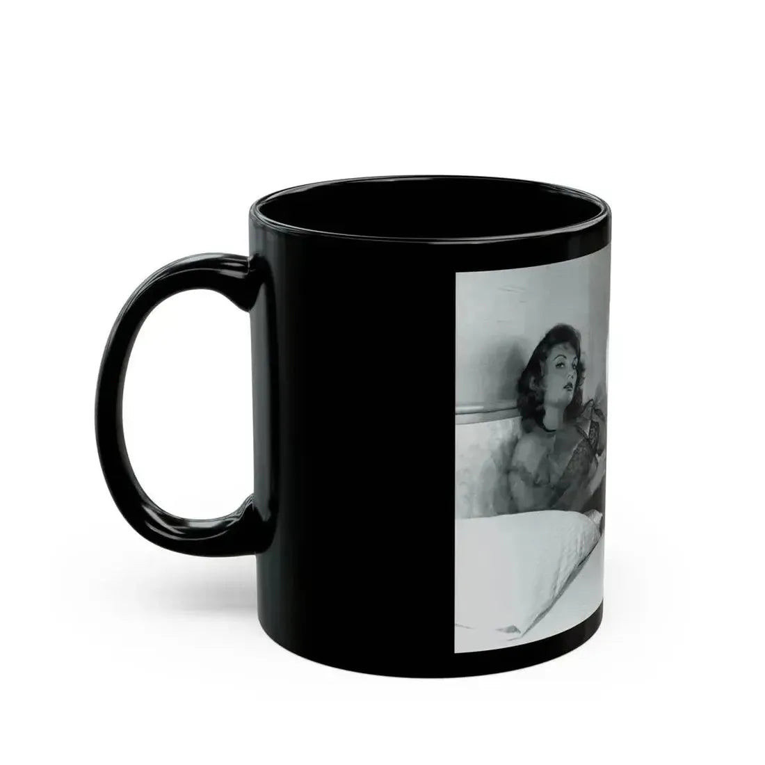 Allison Hayes #206 - Pages 8 with 1 B&W Photo & Article from Femmes Fatales Of The 1950's_1 (Vintage Female Icon) Black Coffee Mug - Go Mug Yourself