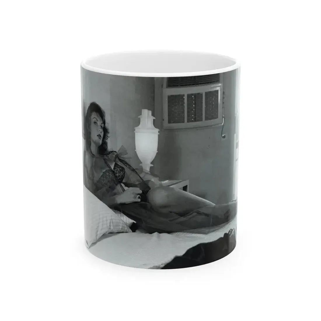 Allison Hayes #206 - Pages 8 with 1 B&W Photo & Article from Femmes Fatales Of The 1950's_1 (Vintage Female Icon) White Coffee Mug 11oz - Go Mug Yourself