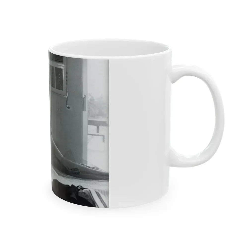 Allison Hayes #206 - Pages 8 with 1 B&W Photo & Article from Femmes Fatales Of The 1950's_1 (Vintage Female Icon) White Coffee Mug - Go Mug Yourself