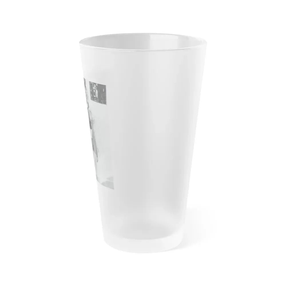 Allison Hayes #207 - Pages 9 with 1 B&W Photo from Femmes Fatales Of The 1950's (Vintage Female Icon) Frosted Pint Glass 16oz - Go Mug Yourself