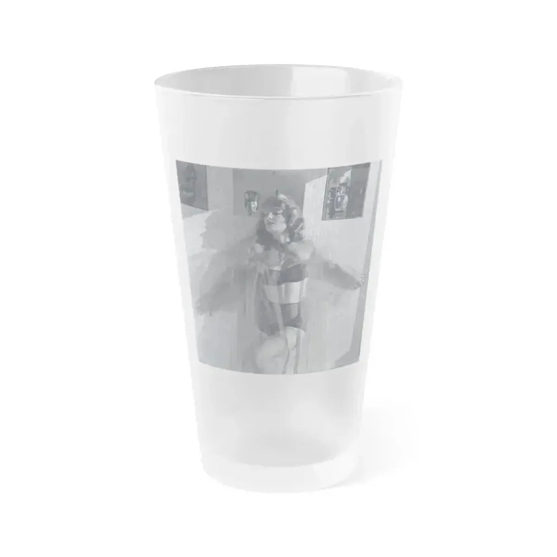 Allison Hayes #208 (Vintage Female Icon) Frosted Pint Glass 16oz 16oz Frosted - Go Mug Yourself