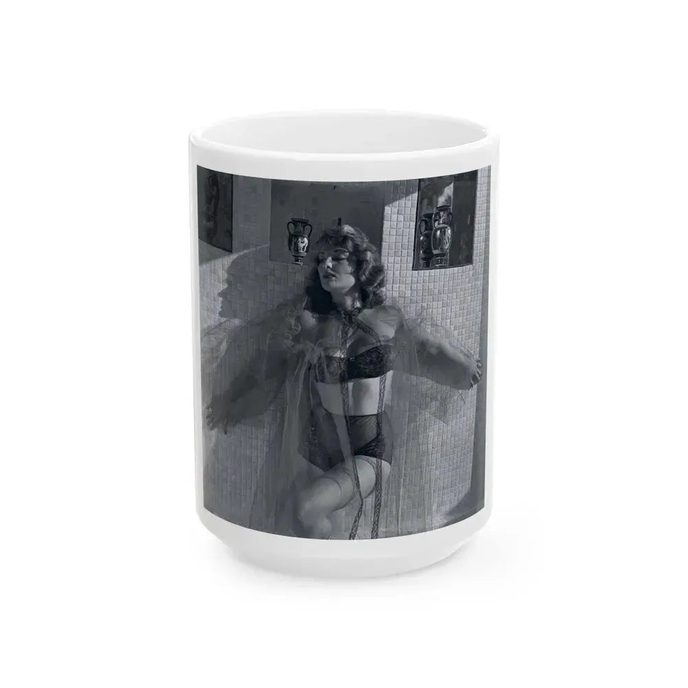 Allison Hayes #208 (Vintage Female Icon) White Coffee Mug 15oz - Go Mug Yourself