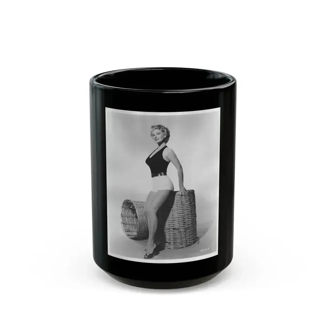 Allison Hayes #212 (Vintage Female Icon) Black Coffee Mug 15oz - Go Mug Yourself