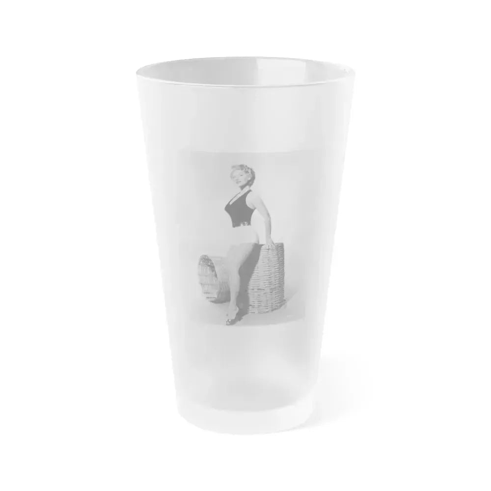 Allison Hayes #212 (Vintage Female Icon) Frosted Pint Glass 16oz 16oz Frosted - Go Mug Yourself