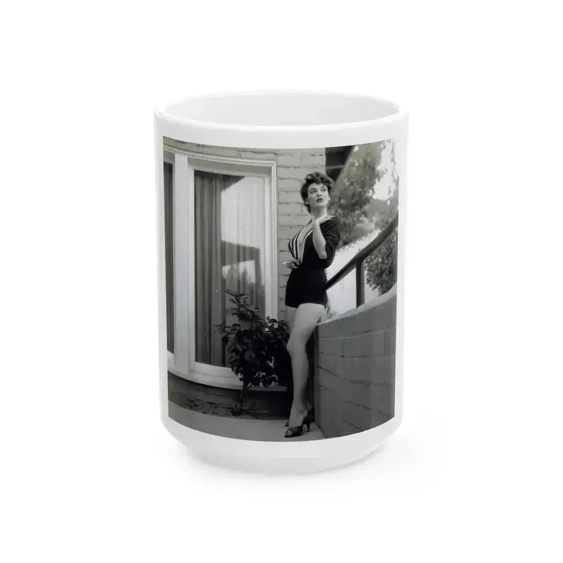 Allison Hayes #213 (Vintage Female Icon) White Coffee Mug 15oz - Go Mug Yourself