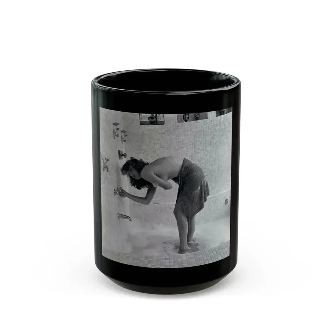 Allison Hayes #215 (Vintage Female Icon) Black Coffee Mug 15oz - Go Mug Yourself