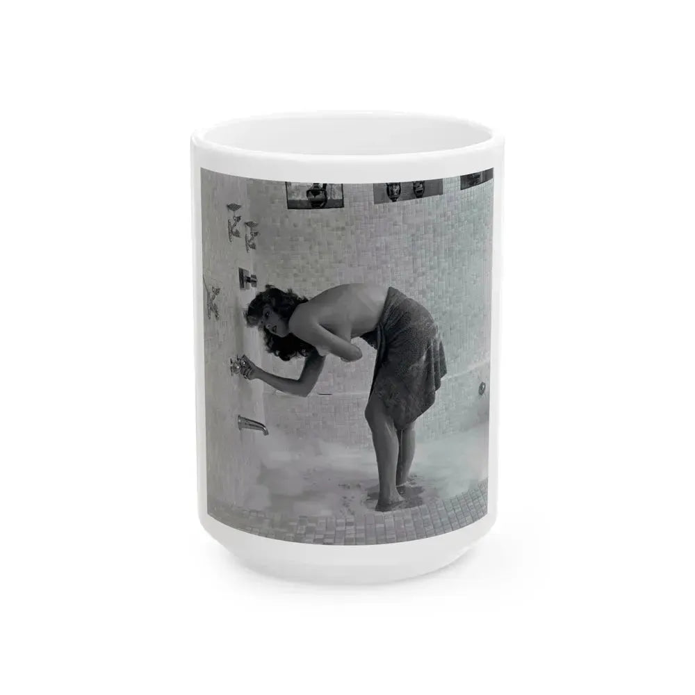 Allison Hayes #215 (Vintage Female Icon) White Coffee Mug 15oz - Go Mug Yourself