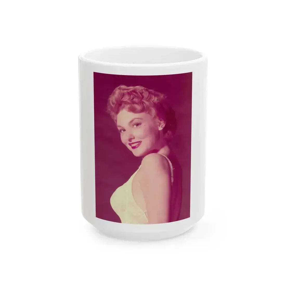 Allison Hayes #218 (Vintage Female Icon) White Coffee Mug 15oz - Go Mug Yourself