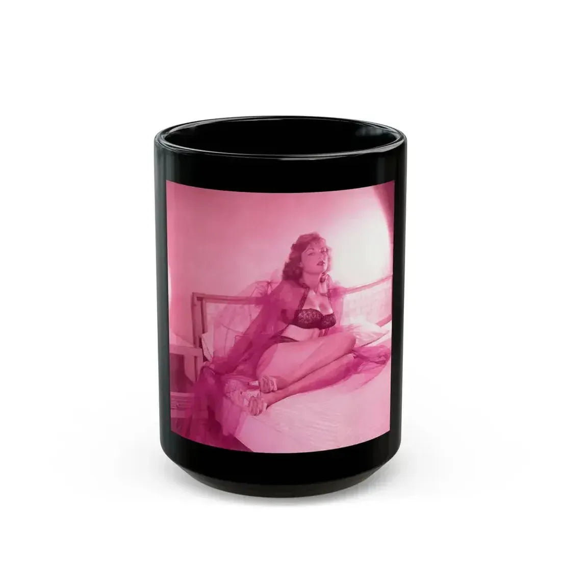 Allison Hayes #219_1 (Vintage Female Icon) Black Coffee Mug 15oz - Go Mug Yourself