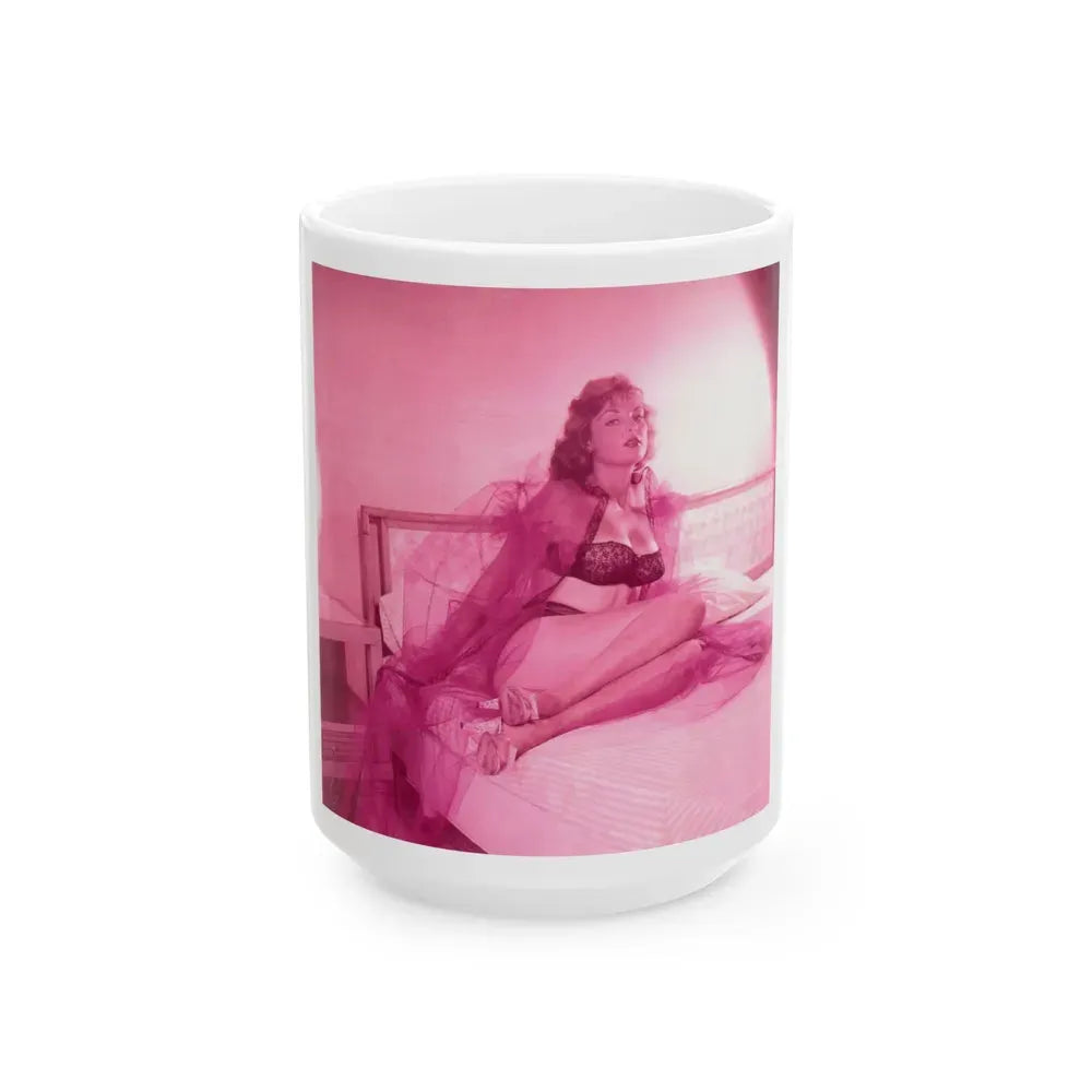 Allison Hayes #219_1 (Vintage Female Icon) White Coffee Mug 15oz - Go Mug Yourself