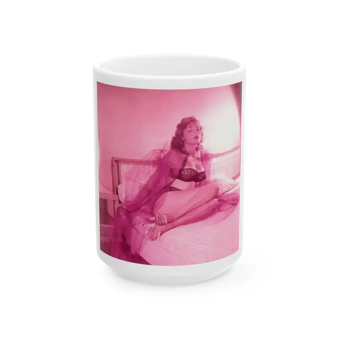 Allison Hayes #219_1 (Vintage Female Icon) White Coffee Mug 15oz - Go Mug Yourself