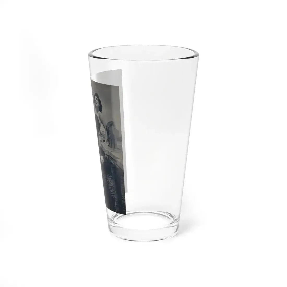 Allison Hayes #221 - 1 Full Page B&W Cheesecake Pin-Up Photo from Piccolo Dutch Movie Star Mag. 12-19-54 (Vintage Female Icon) Pint Glass 16oz - Go Mug Yourself