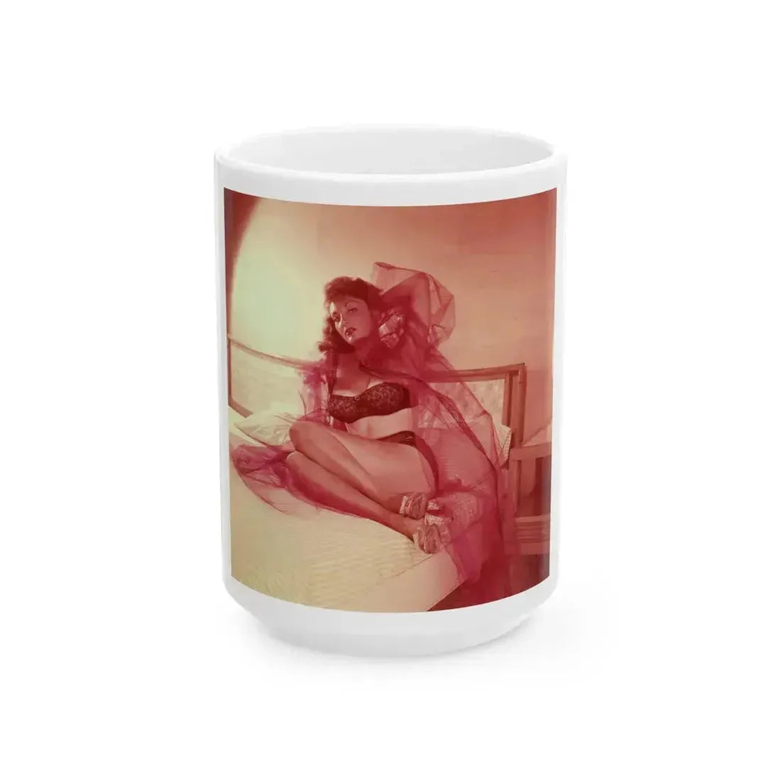 Allison Hayes #222 (Vintage Female Icon) White Coffee Mug 15oz - Go Mug Yourself