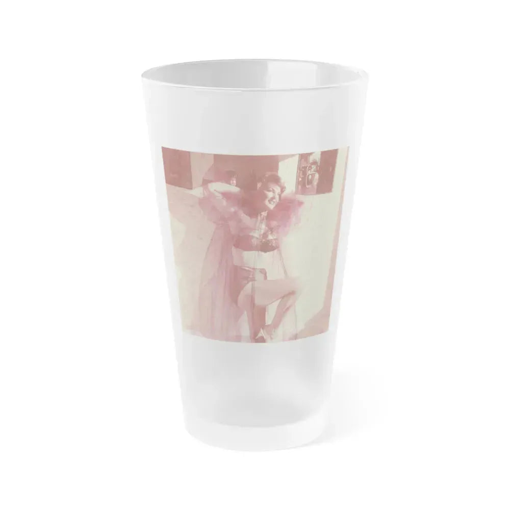 Allison Hayes #223 (Vintage Female Icon) Frosted Pint Glass 16oz 16oz Frosted - Go Mug Yourself