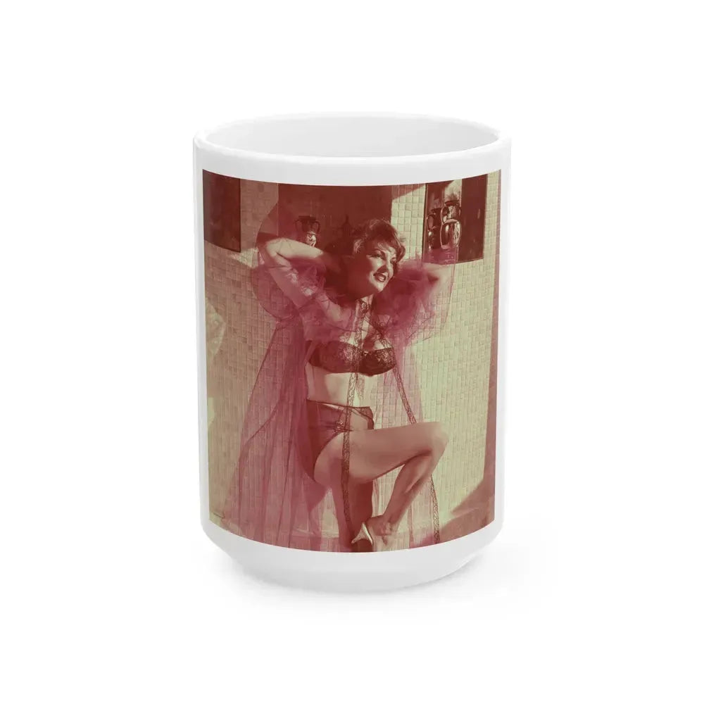 Allison Hayes #223 (Vintage Female Icon) White Coffee Mug 15oz - Go Mug Yourself