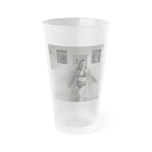 Allison Hayes #228 (Vintage Female Icon) Frosted Pint Glass 16oz 16oz Frosted - Go Mug Yourself