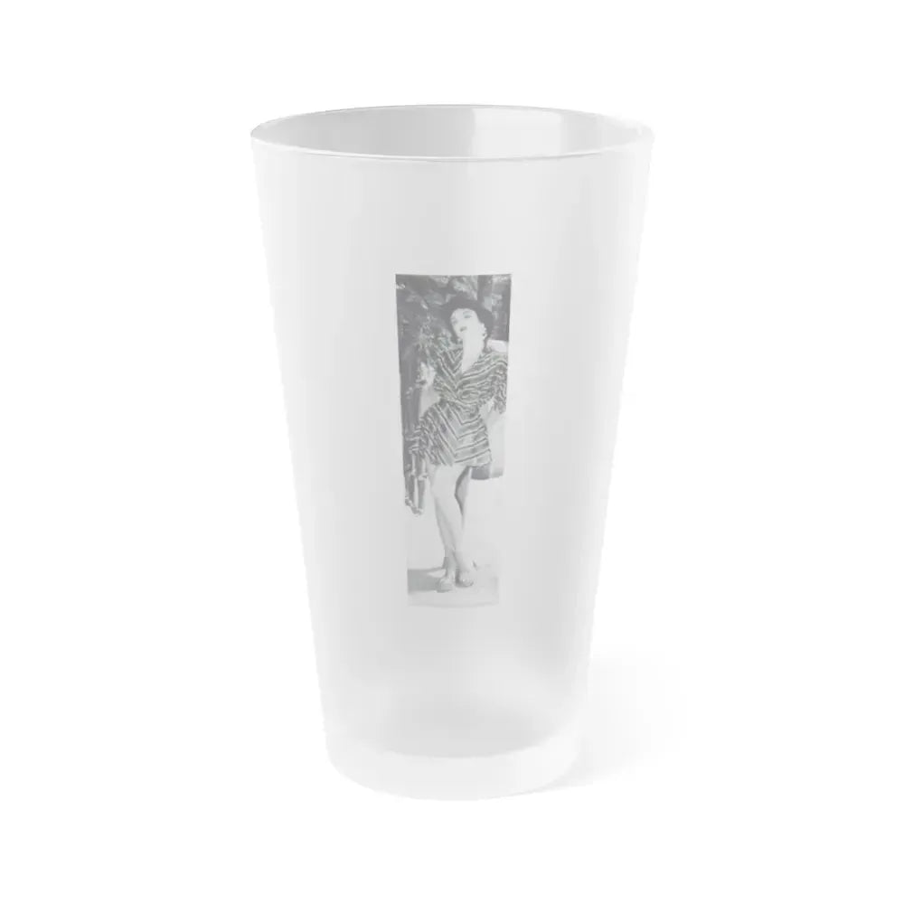Allison Hayes #23 (Vintage Female Icon) Frosted Pint Glass 16oz 16oz Frosted - Go Mug Yourself