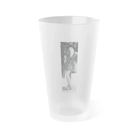 Allison Hayes #23 (Vintage Female Icon) Frosted Pint Glass 16oz 16oz Frosted - Go Mug Yourself