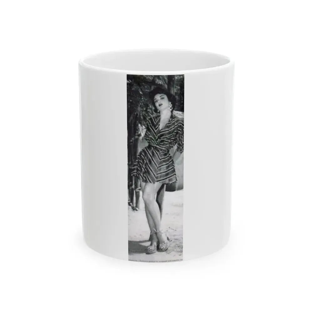 Allison Hayes #23 (Vintage Female Icon) White Coffee Mug 11oz - Go Mug Yourself