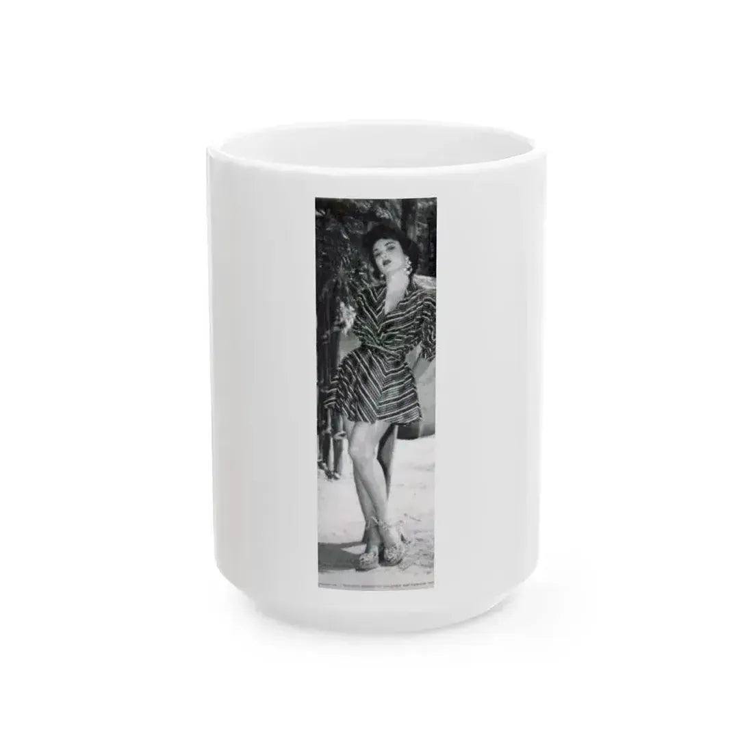 Allison Hayes #23 (Vintage Female Icon) White Coffee Mug 15oz - Go Mug Yourself