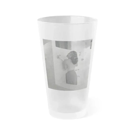 Allison Hayes #230 (Vintage Female Icon) Frosted Pint Glass 16oz 16oz Frosted - Go Mug Yourself