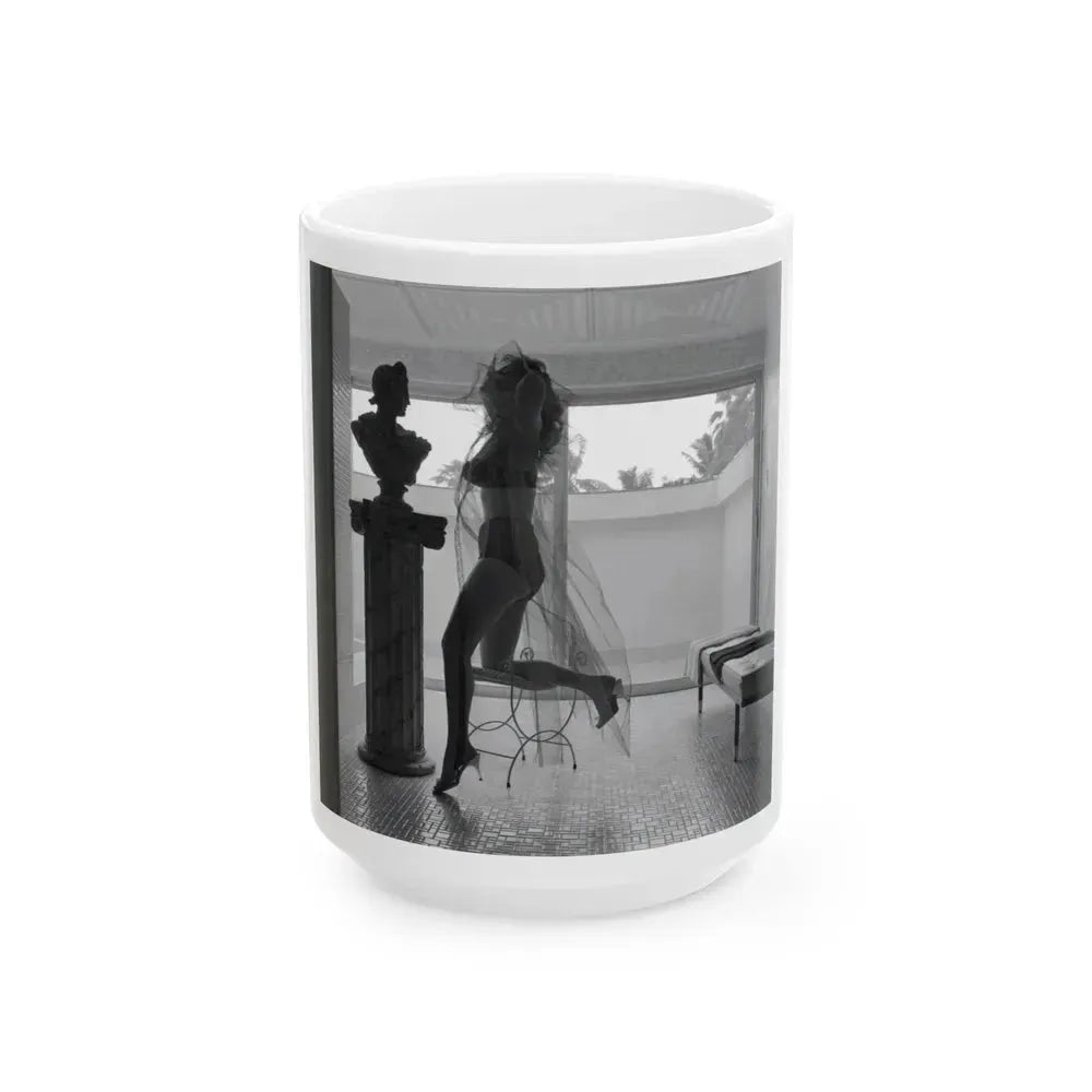 Allison Hayes #231 (Vintage Female Icon) White Coffee Mug 15oz - Go Mug Yourself