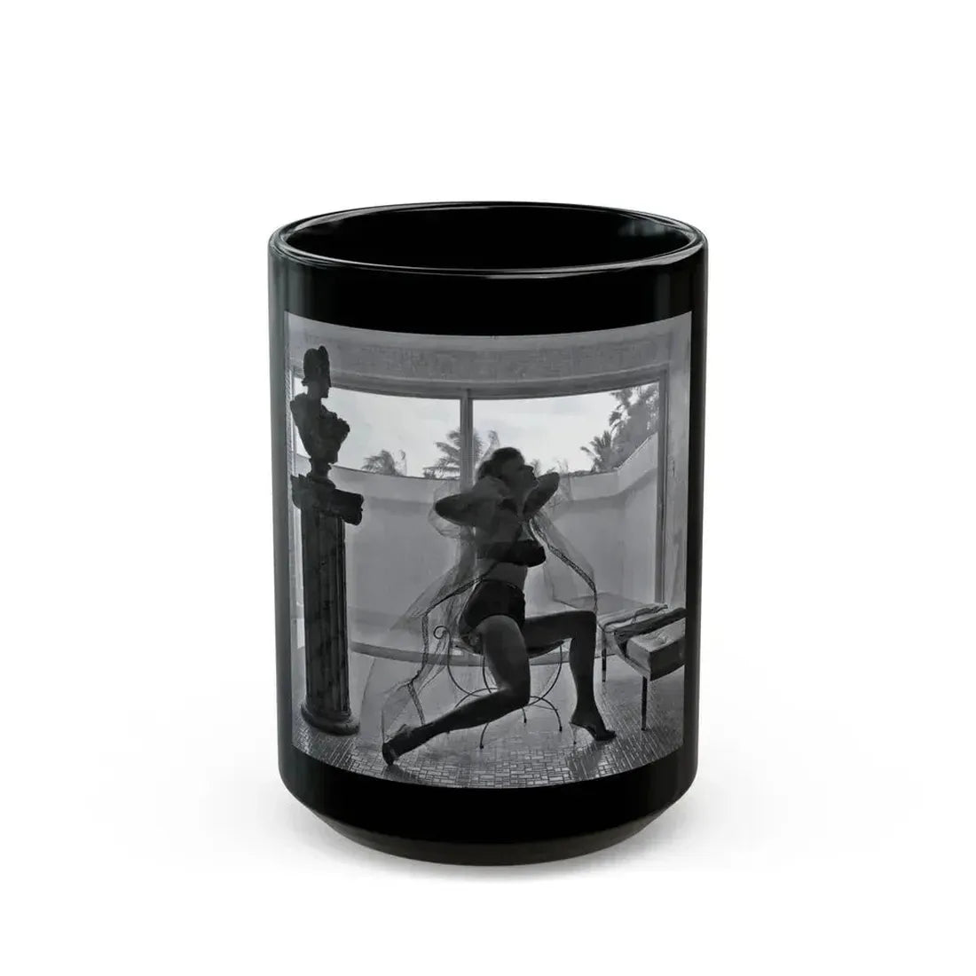 Allison Hayes #233 (Vintage Female Icon) Black Coffee Mug 15oz - Go Mug Yourself