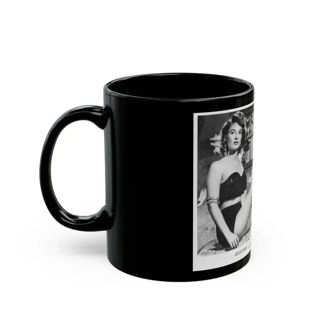 Allison Hayes #31 - Full Body B&W 8x10 HQ Photo Re-Print for ''The Disembodied' '57 Cheesecake Pin-Up Promo Pic (Vintage Female Icon) Black Coffee Mug - Go Mug Yourself
