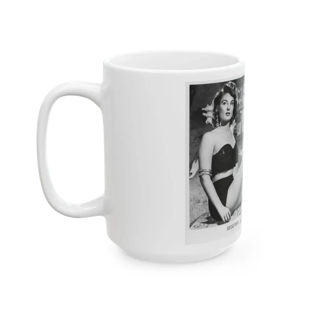 Allison Hayes #31 - Full Body B&W 8x10 HQ Photo Re-Print for ''The Disembodied' '57 Cheesecake Pin-Up Promo Pic (Vintage Female Icon) White Coffee Mug - Go Mug Yourself