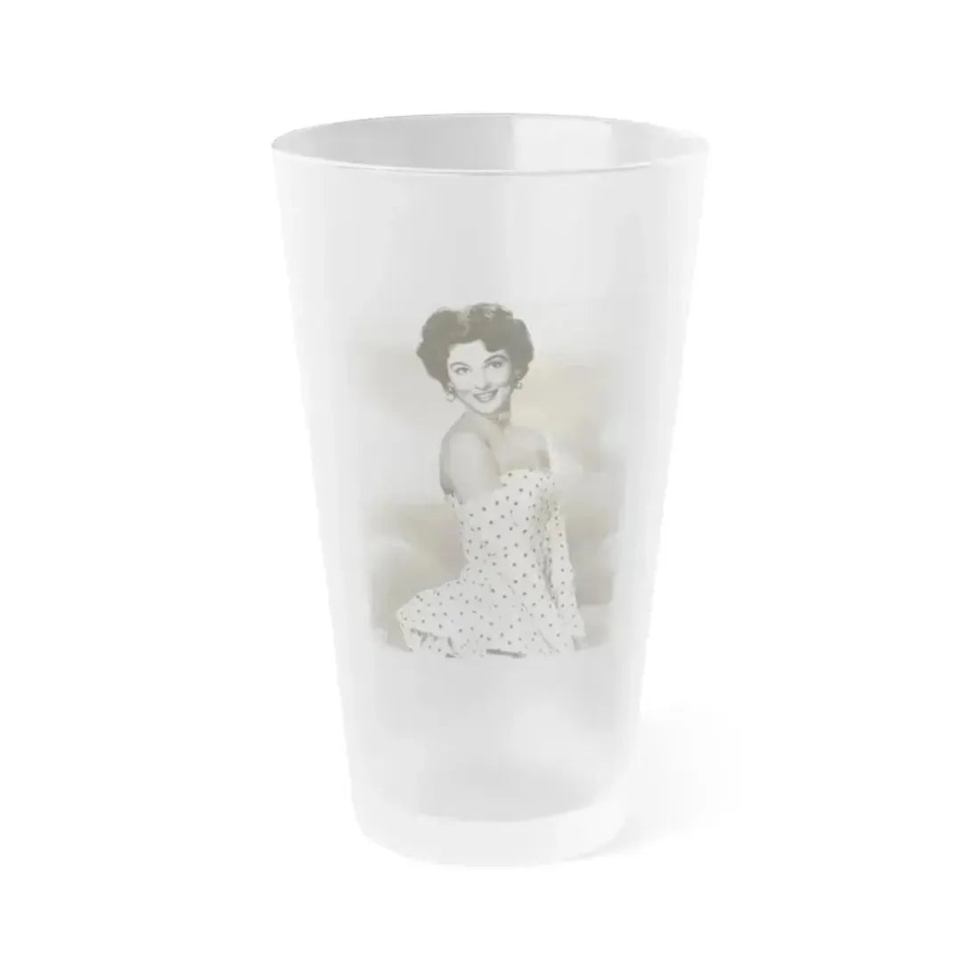 Allison Hayes #48 (Vintage Female Icon) Frosted Pint Glass 16oz 16oz Frosted - Go Mug Yourself