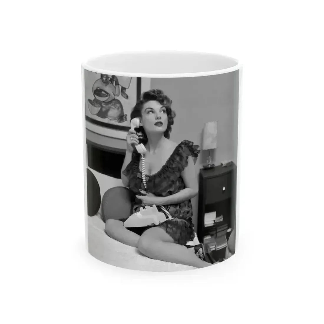 Allison Hayes #75 (Vintage Female Icon) White Coffee Mug 11oz - Go Mug Yourself
