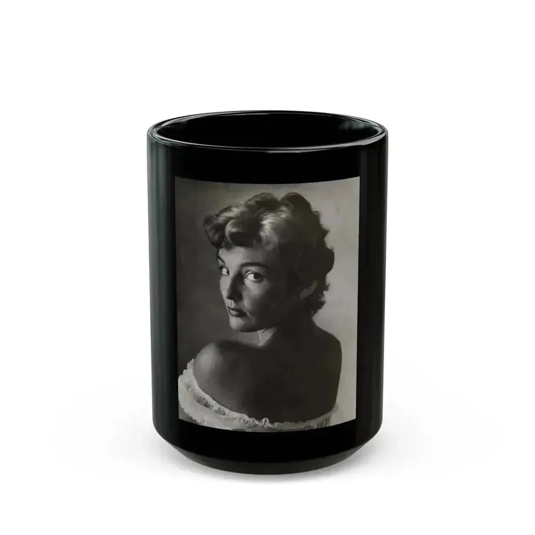 Allison Hayes #89 (Vintage Female Icon) Black Coffee Mug 15oz - Go Mug Yourself