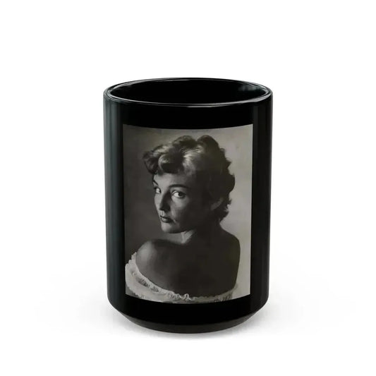 Allison Hayes #89 (Vintage Female Icon) Black Coffee Mug 15oz - Go Mug Yourself