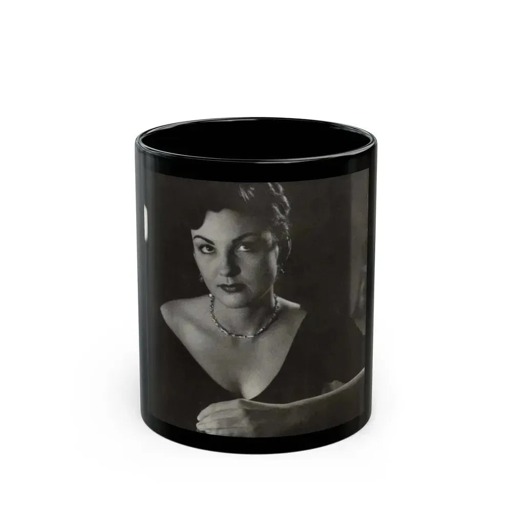 Allison Hayes #95 (Vintage Female Icon) Black Coffee Mug 11oz - Go Mug Yourself