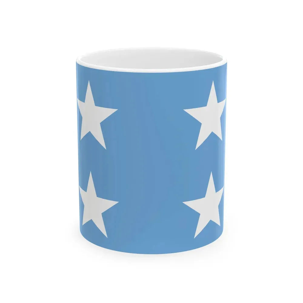 Almirante de la armada Argentina bandera (Argentina) White Coffee Mug 11oz - Go Mug Yourself