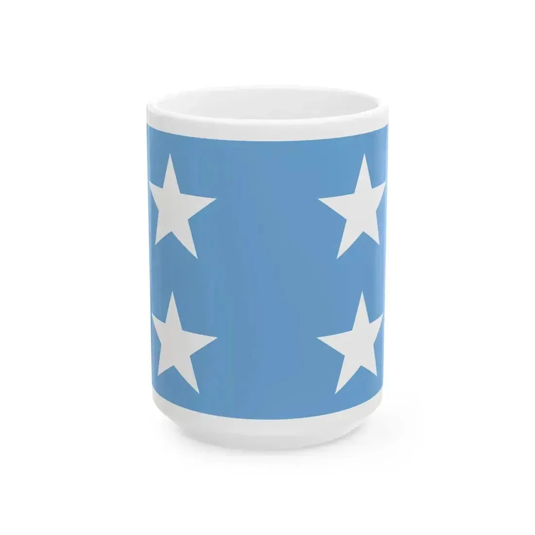 Almirante de la armada Argentina bandera (Argentina) White Coffee Mug 15oz - Go Mug Yourself