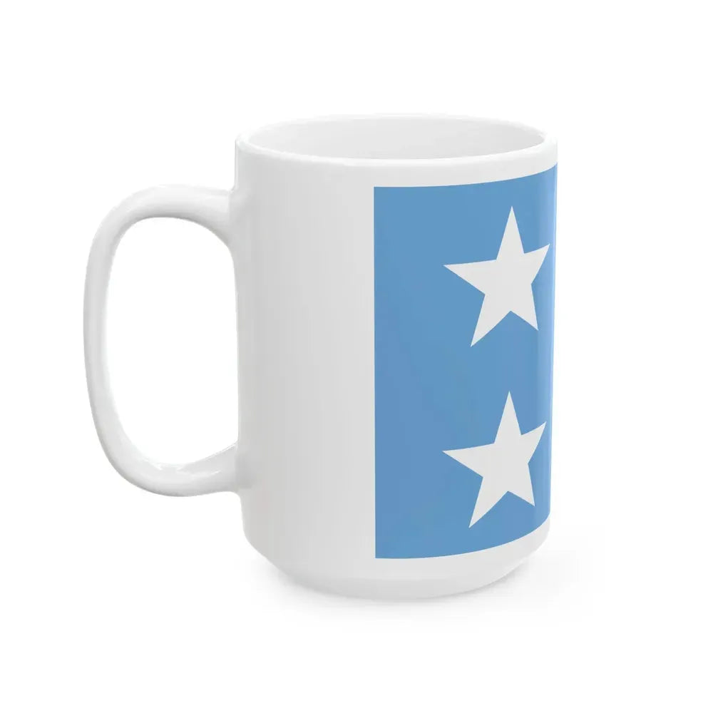 Almirante de la armada Argentina bandera (Argentina) White Coffee Mug - Go Mug Yourself