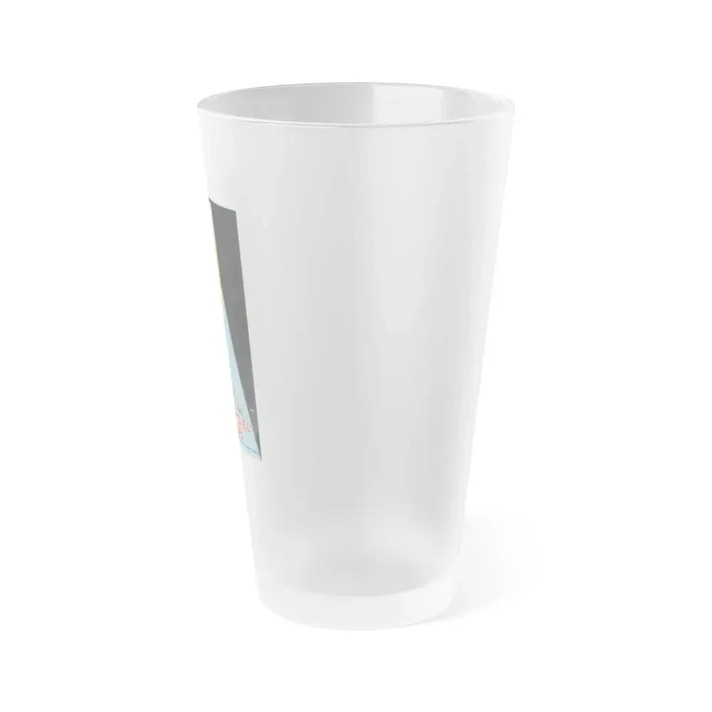 ALONE AGAINST TERROR 1983 Movie Poster - Frosted Pint Glass 16oz - Go Mug Yourself