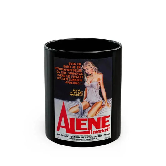 ALONE IN THE DARK (DANISH) 1982 Movie Poster - Black Coffee Mug 11oz - Go Mug Yourself